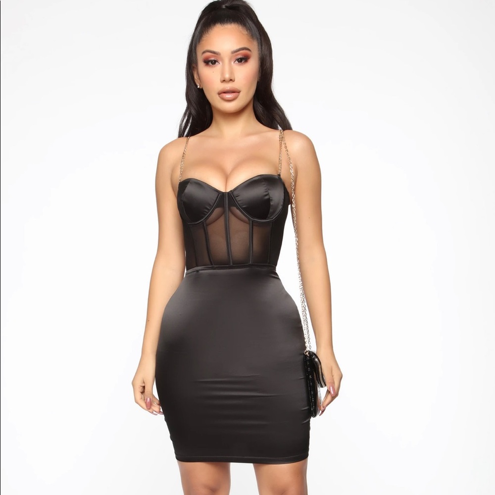 FASHION NOVA Sexy In Satin Mini Dress